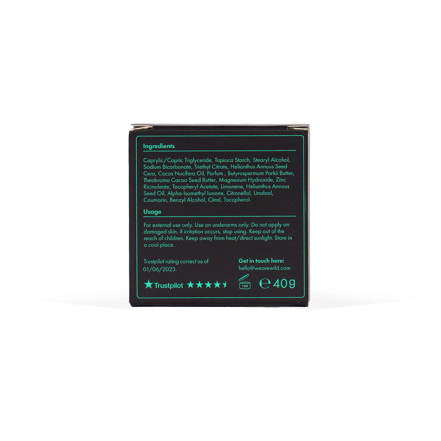 Wild Men's Fresh Cotton & Sea Salt Deo Refill 40g