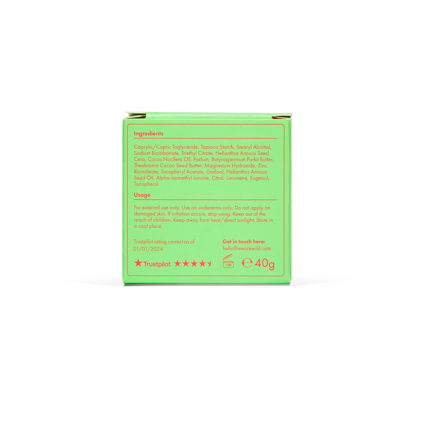 Wild Lemon, Basil & Blood Orange Deo Refill 40g