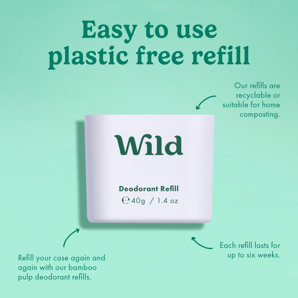 Wild Men's Fresh Cotton & Sea Salt Deo Refill 40g